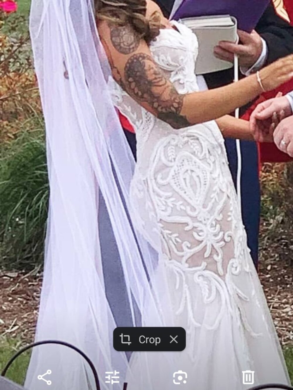LEAH DA GLORIA DESIGNER WEDDING DRESS SIZE 6
